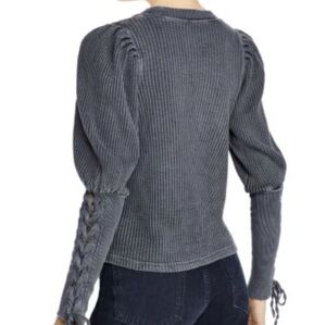 FREE PEOPLE Lace Up Sleeves Princess Longsleeve